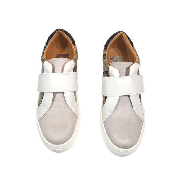 Dolce Vita Robbie Sneakers Womens 8 Slip On Snakeskin Retro Platform Sneakers - Picture 2 of 6